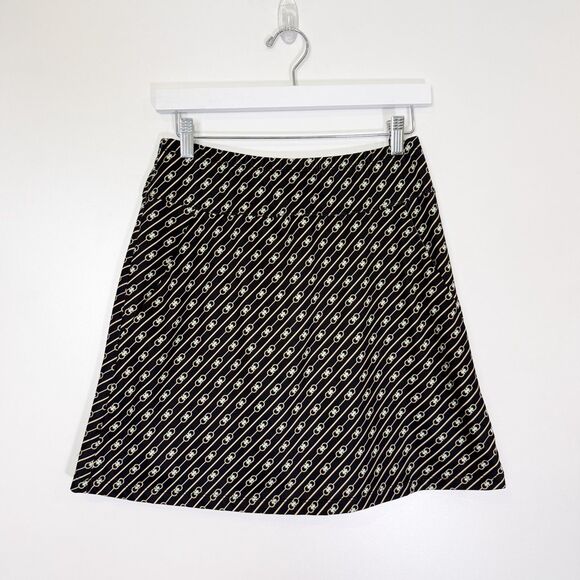 TAIL Active Golf Tennis Skirt Skort Sz Small Black Link Chain Pattern - Picture 1 of 7